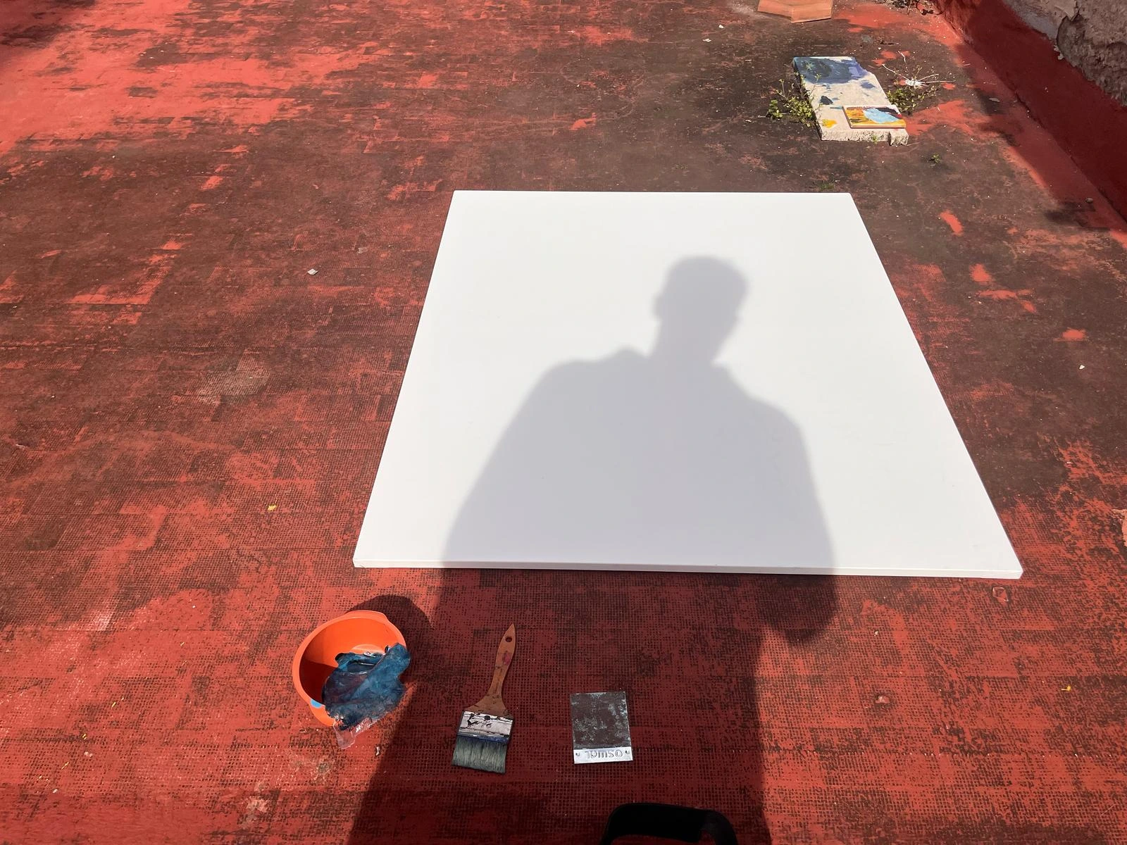 Preparazione tela
