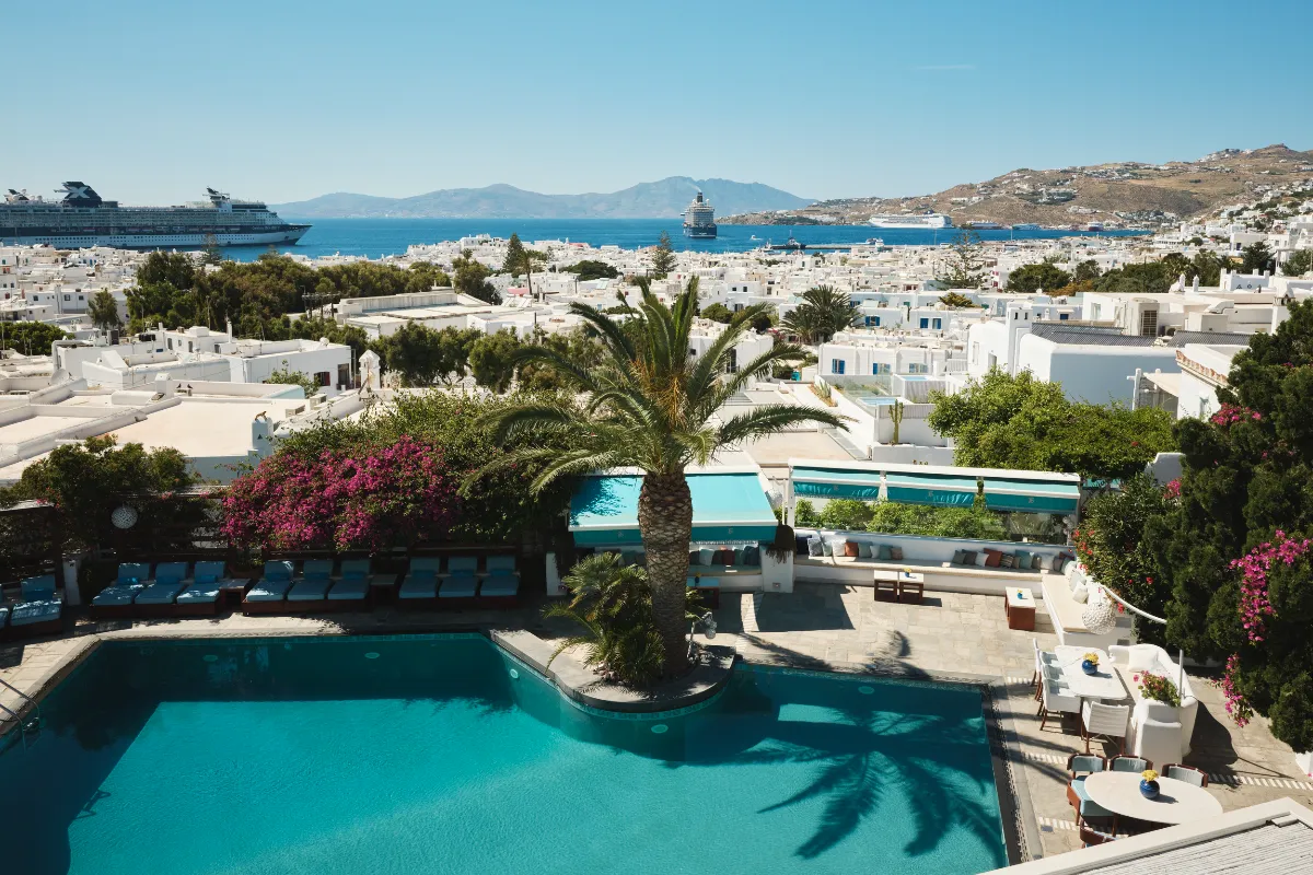Belvedere Hotel Mykonos, 2025. Photography Yiorgos Kaplanidis. Courtesy of Belvedere Hotel Mykonos