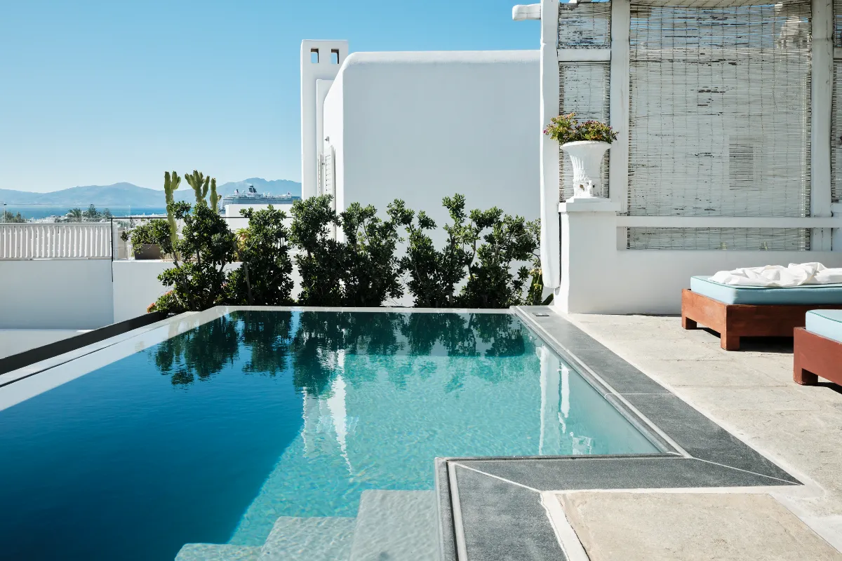 Belvedere Hotel Mykonos, 2025. Photography Yiorgos Kaplanidis. Courtesy of Belvedere Hotel Mykonos