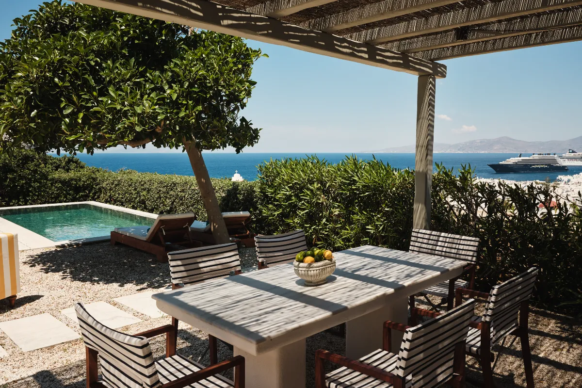 Belvedere Hotel Mykonos, Hilltop Suites. Photography Yiorgos Kaplanidis