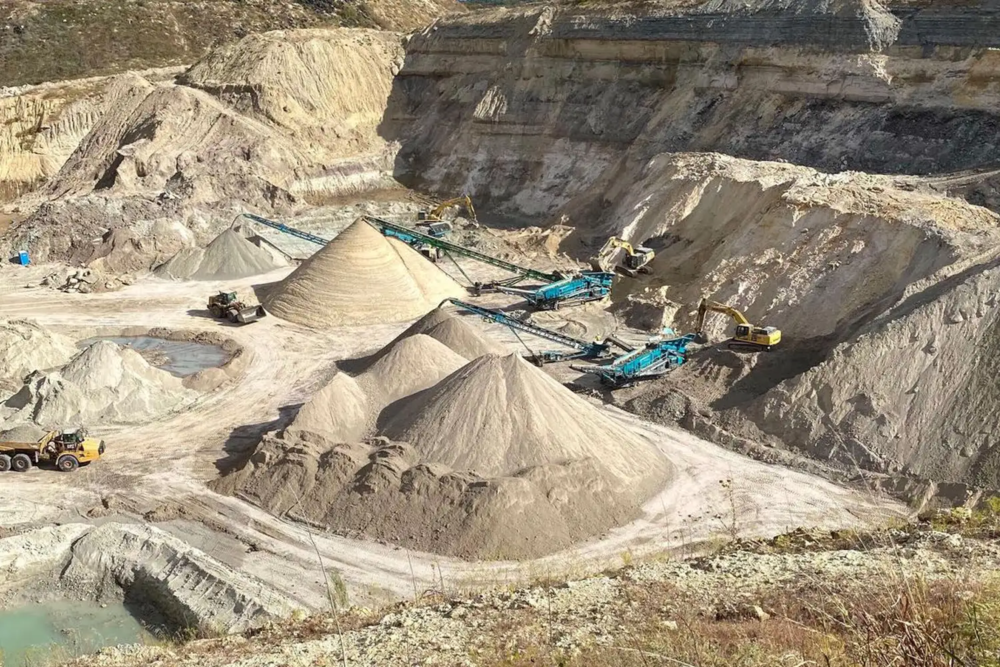 Sand quarry in Denmark