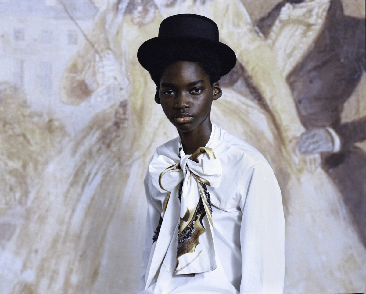 Shirt Dries Van Noten hat Maison Krasnova Photography Kevin Felicianne styling aura McGillivray