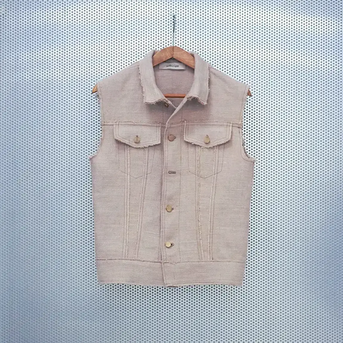 Hemp denim vest