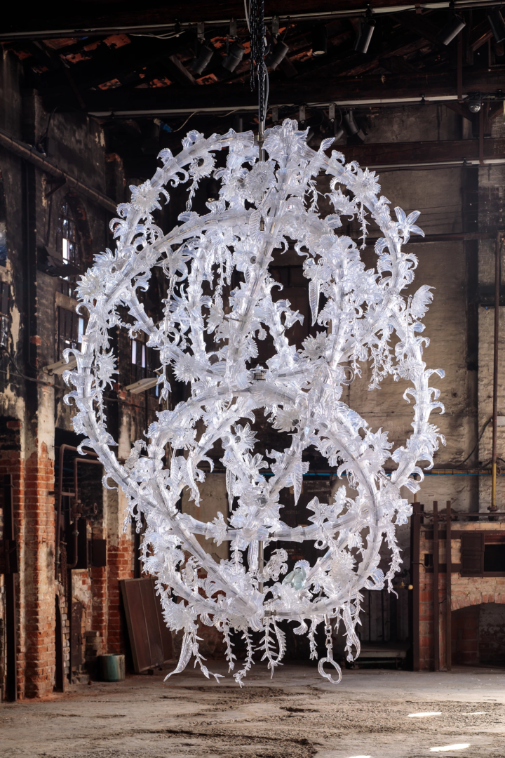 Ai Weiwei,Murano Glass Chandelier, 2022. Courtesy of AI WEIWEI STUDIO and GALLERIA CONTINUA
