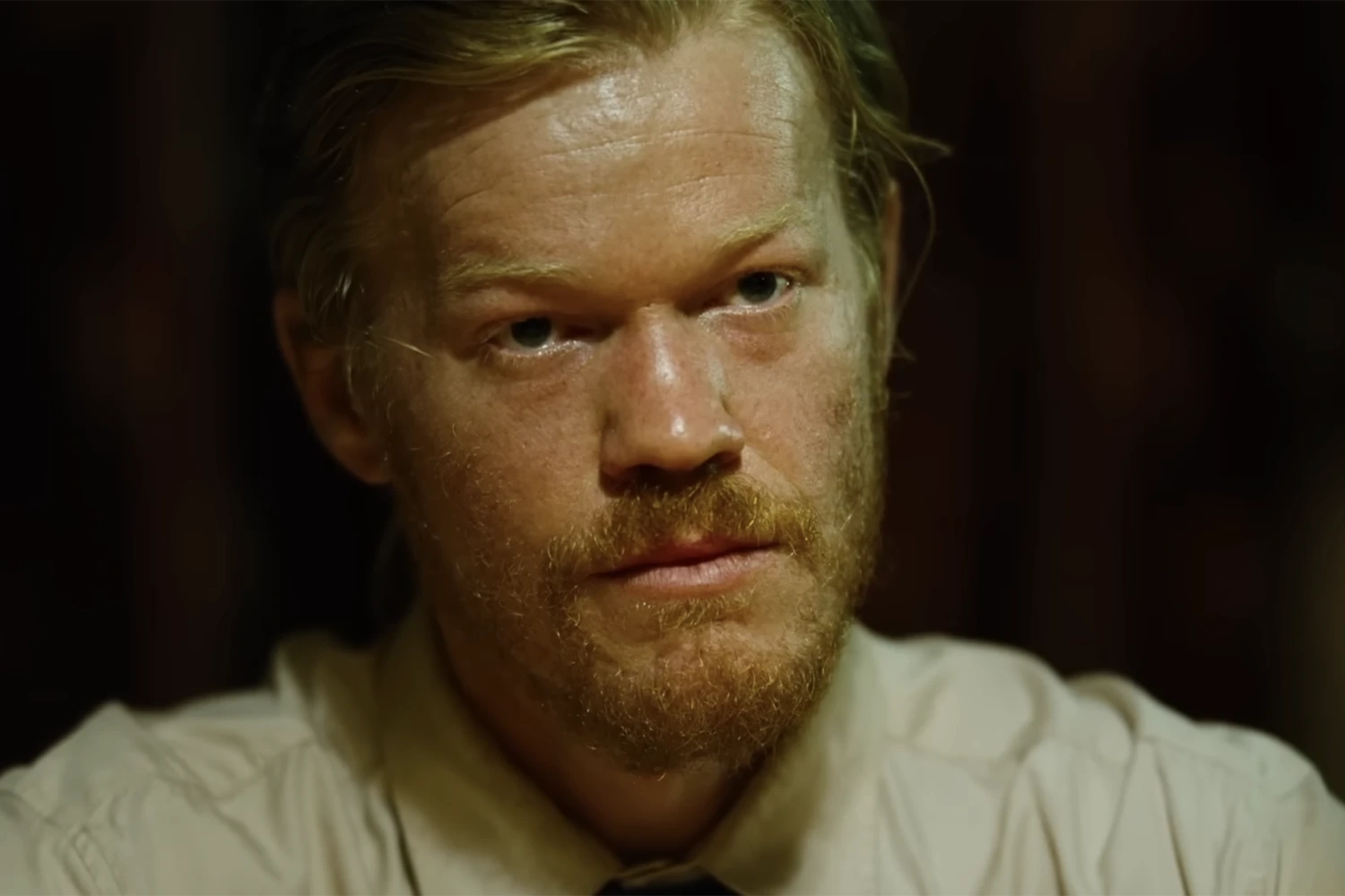 Bugonia, di Jorgos Lanthimos. Primo piano di Jesse Plemons