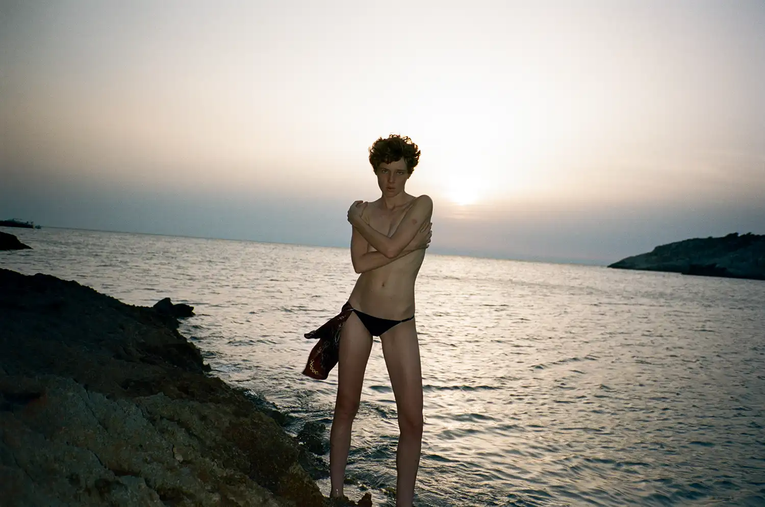 silk scarf Celine, underwear model's own