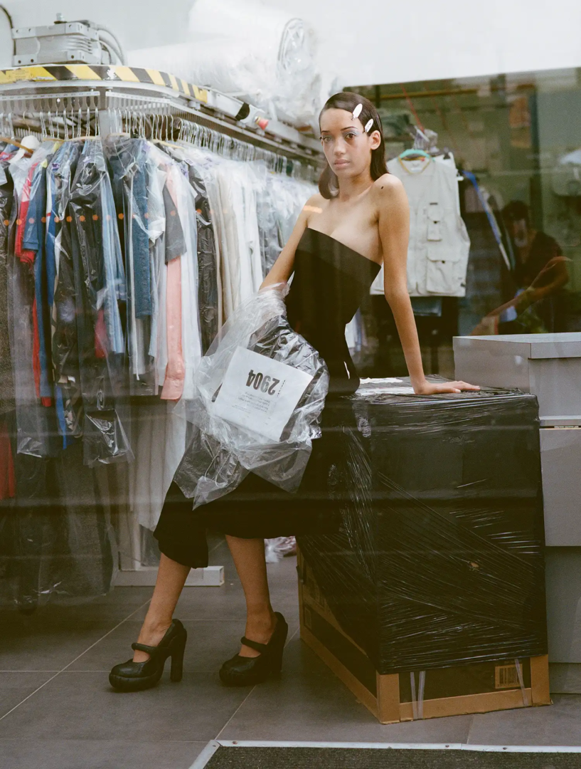 dress Emporio Armani, shoes Victor Clavelly