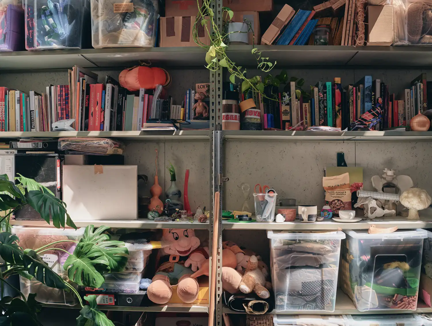 Anthea Hamilton’s studio in London, photography Sam Nicklin