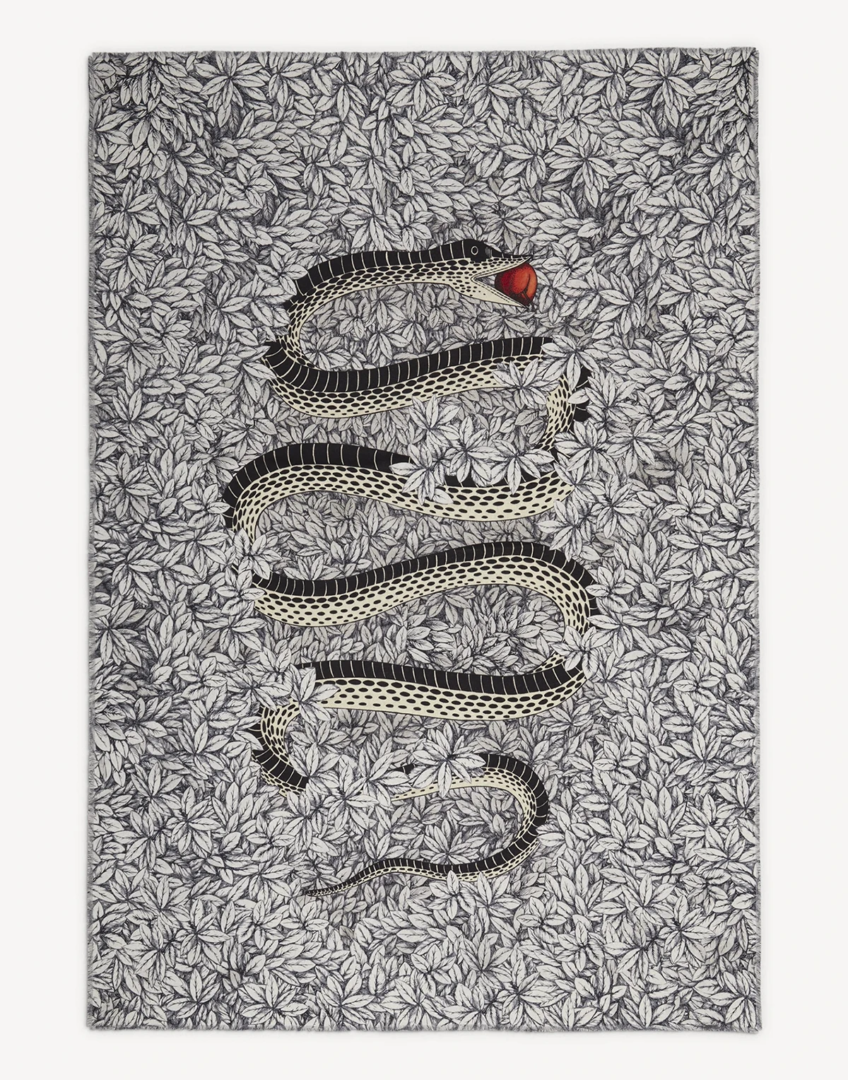 Fornasetti Plaid in lana Peccato Originale