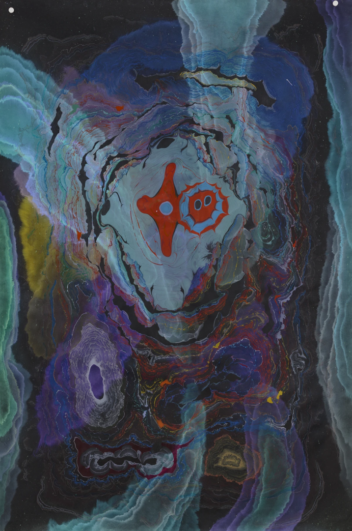 Kerstin Bratsch, 2017. Marbling Unstable Talismanic Rendering Schraettel