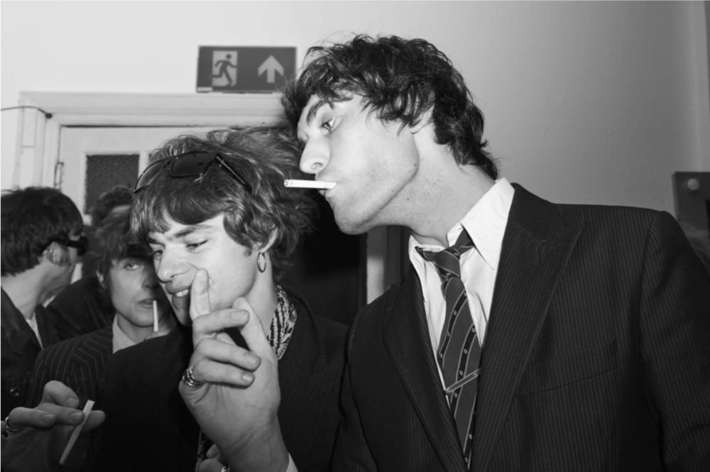 Sly indoor smoke by @hedislimane @post__party @thefacemagazine party before playing w/ @europeanvampire at the @bgwmc