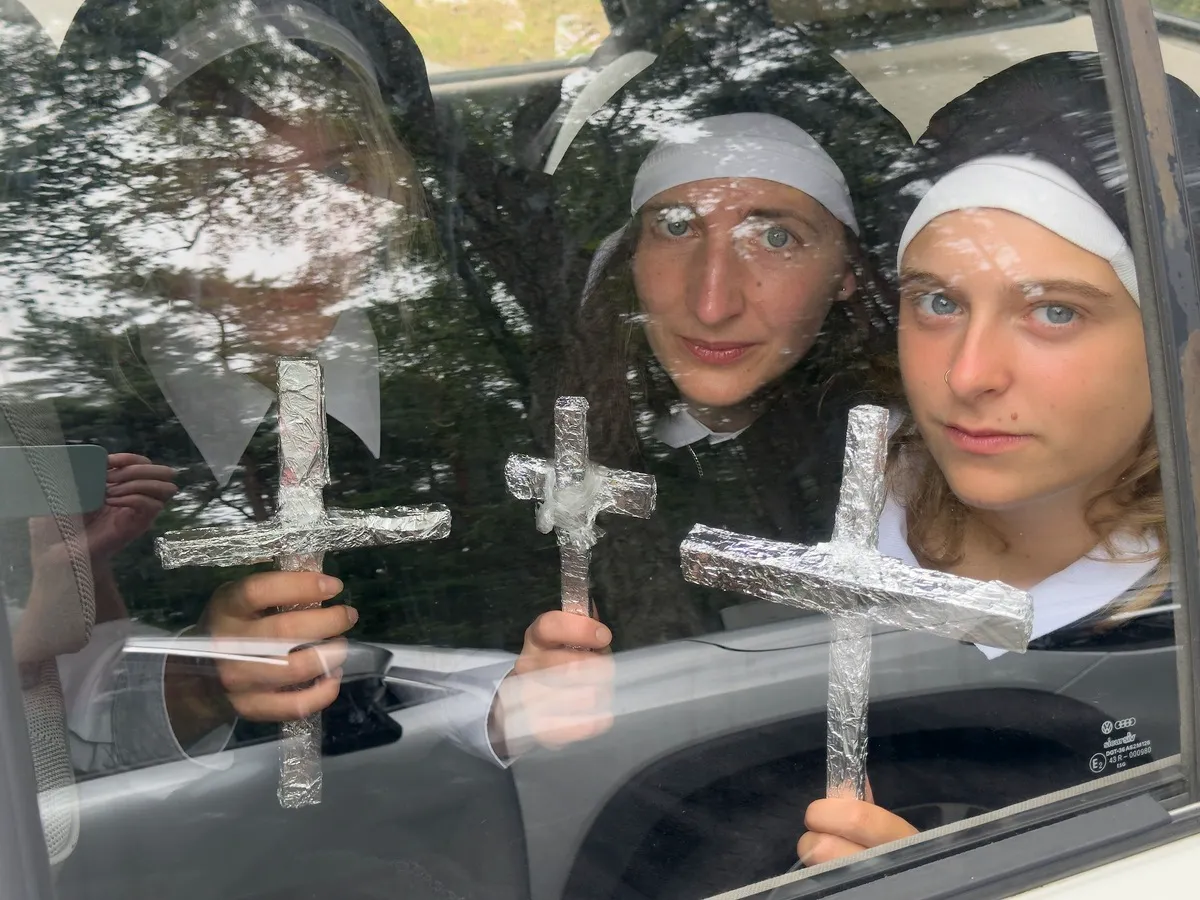 3 Nuns with crosses, Nida, Lithuania, 2025 © Juergen Teller, All rights Reserved