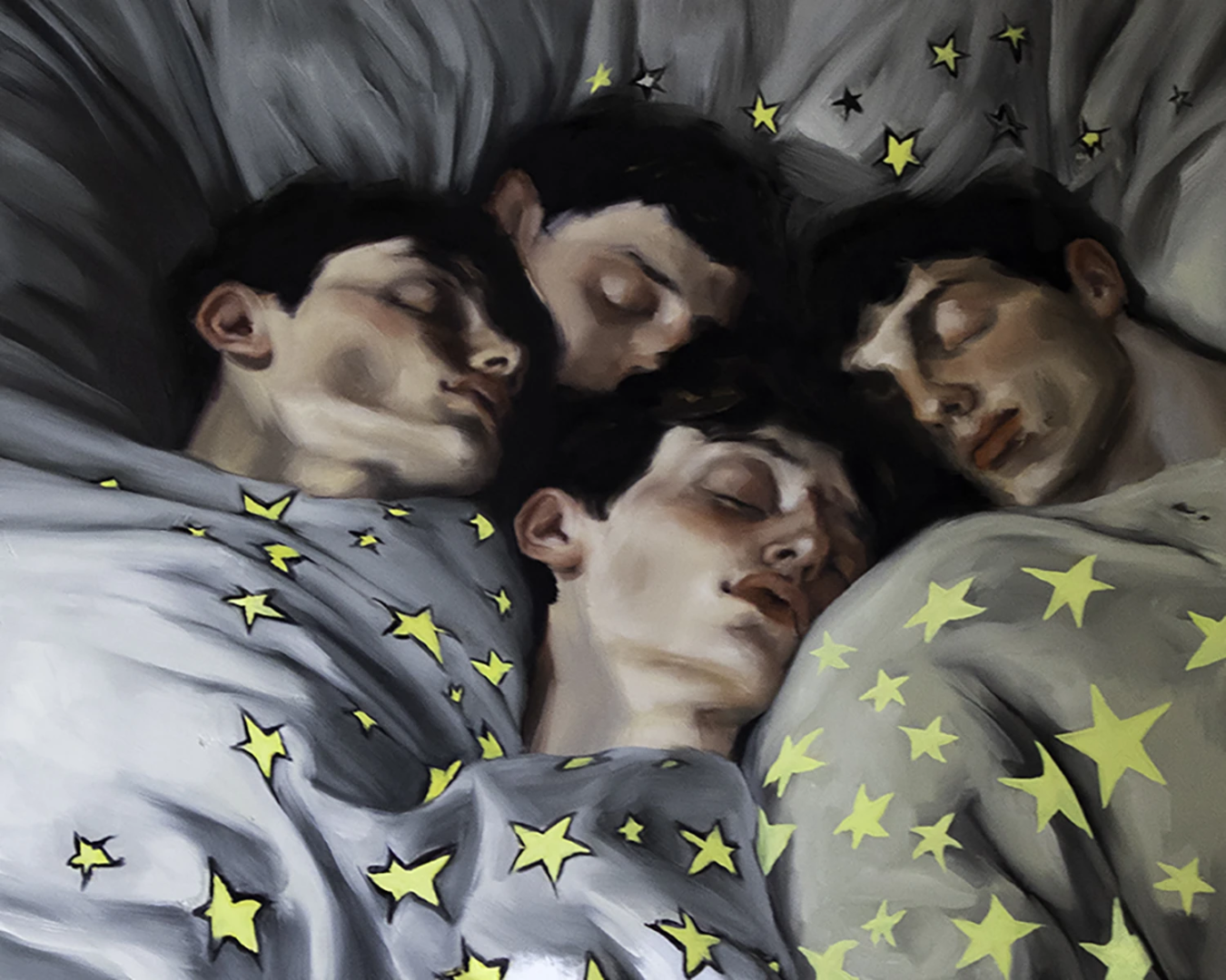 Shadow Boy, 2025, Amanda Wall, 40x50 in, oil on linen, Courtesy of Almine Rech Gallery Paris