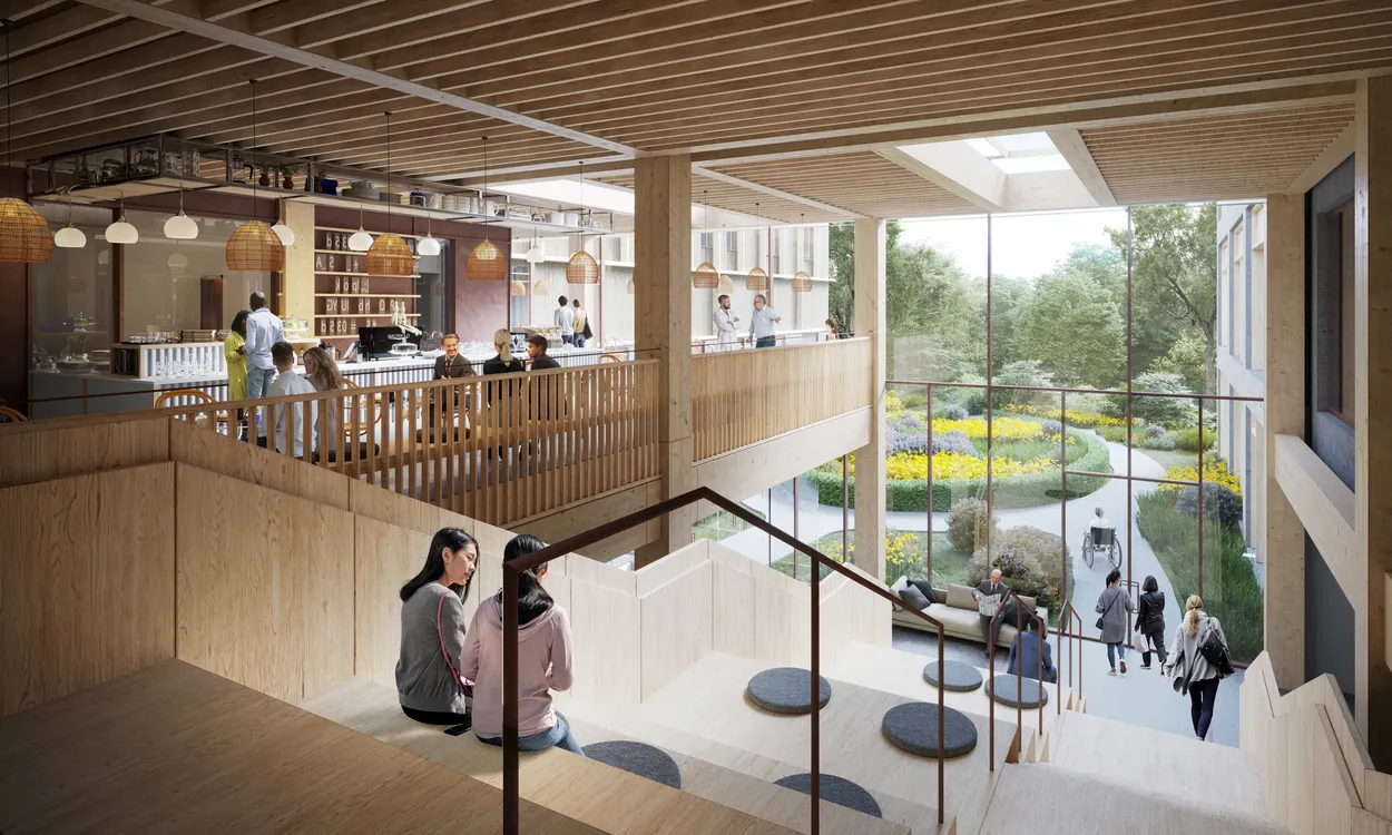 At White Arkitekter, they tackled this project with their holistic approach. White Arkitekter,  Velindre Cancer Centre © Vivid Vision