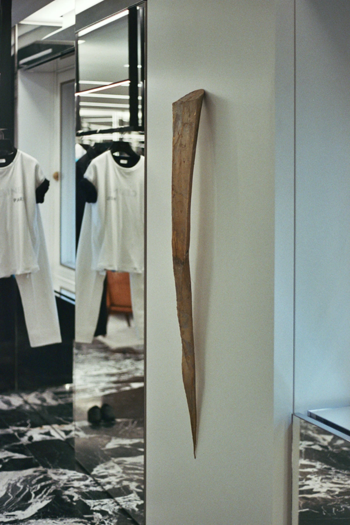 Yngve Holen, Furrow, 2025. Brushed brass