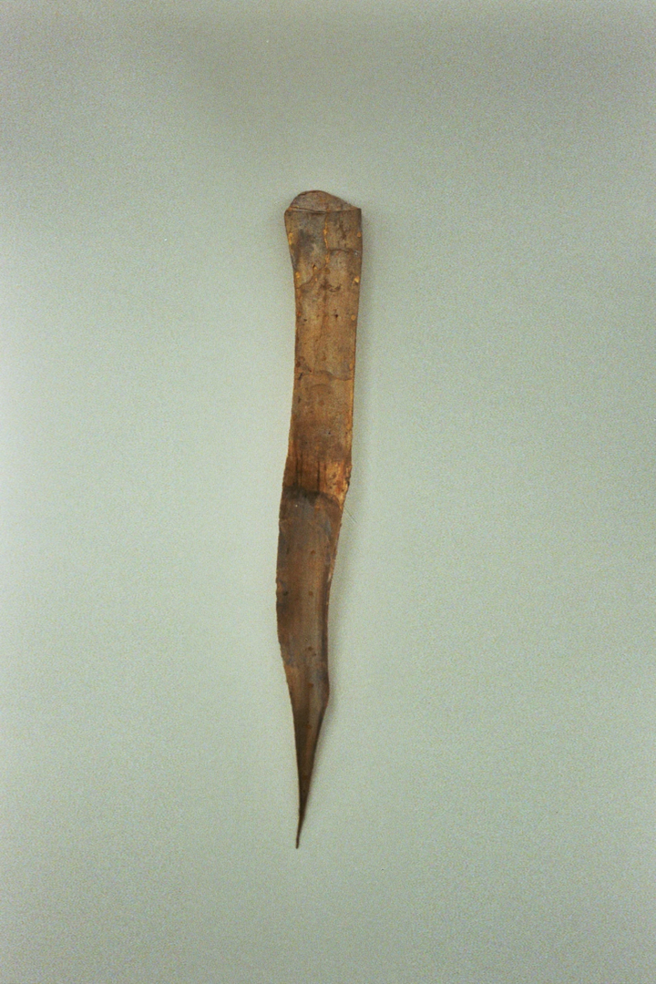 Yngve Holen, Furrow, 2025. Brushed brass