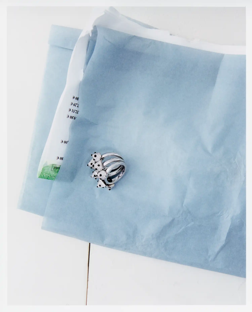 Clash Unlimited Cartier ring, white gold, onyx, diamonds