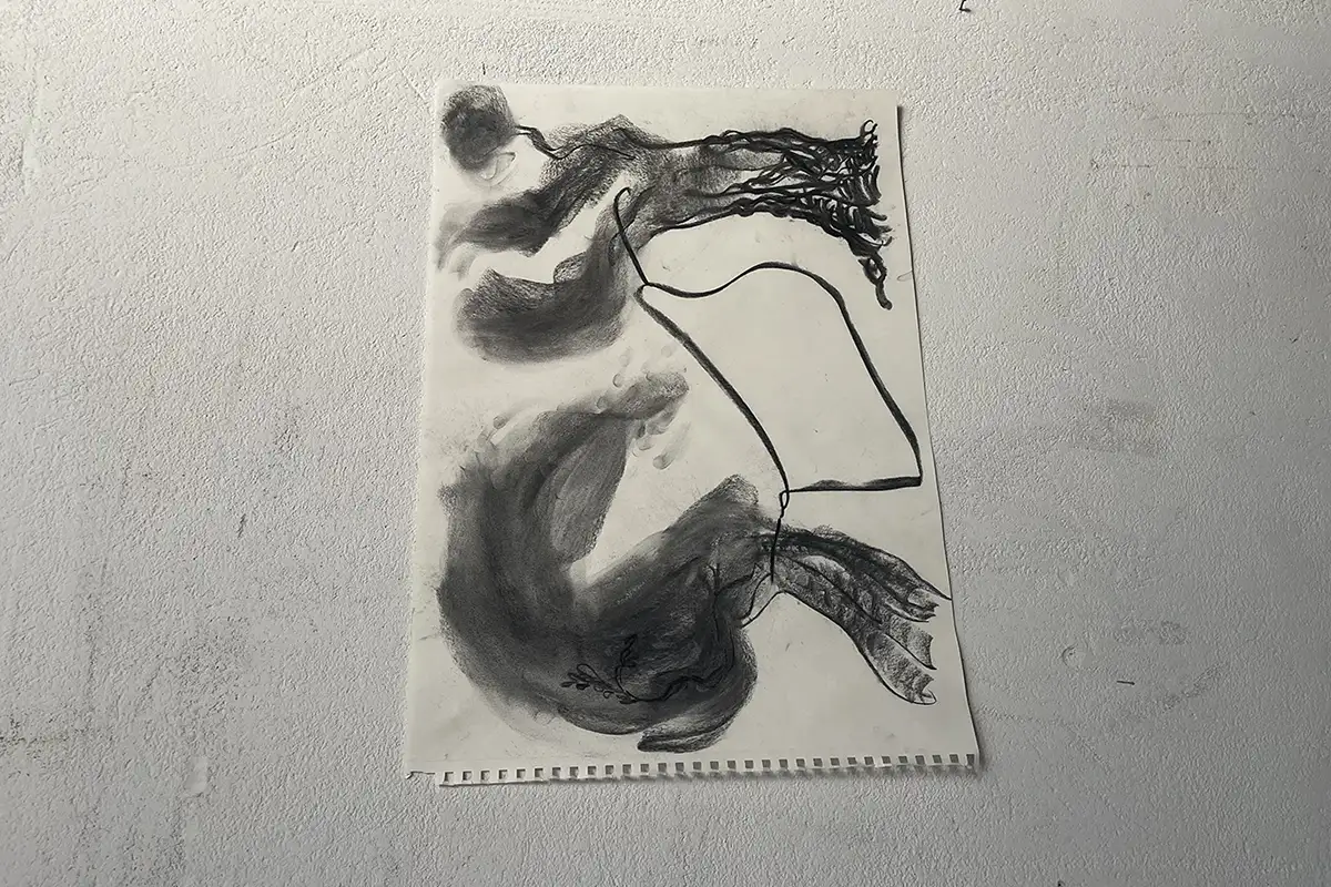 Cosimo Vella, bozzetto per La nostra fine la vostra fame, 2025