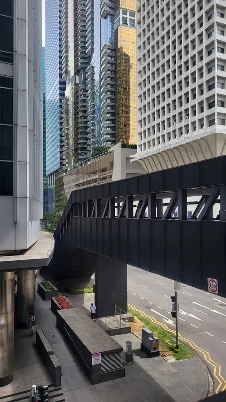 Elevated walkway on Robinson Road