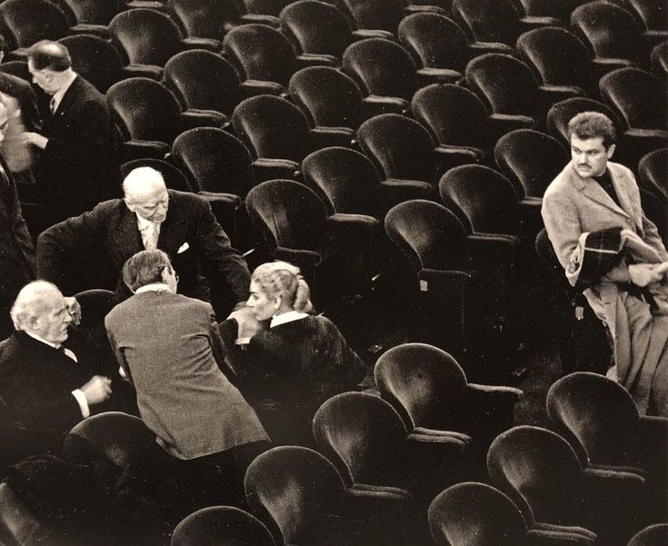 Maria Callas, Arturo Toscanini, de Sabata e Zuffi in platea alla Scala, 1954