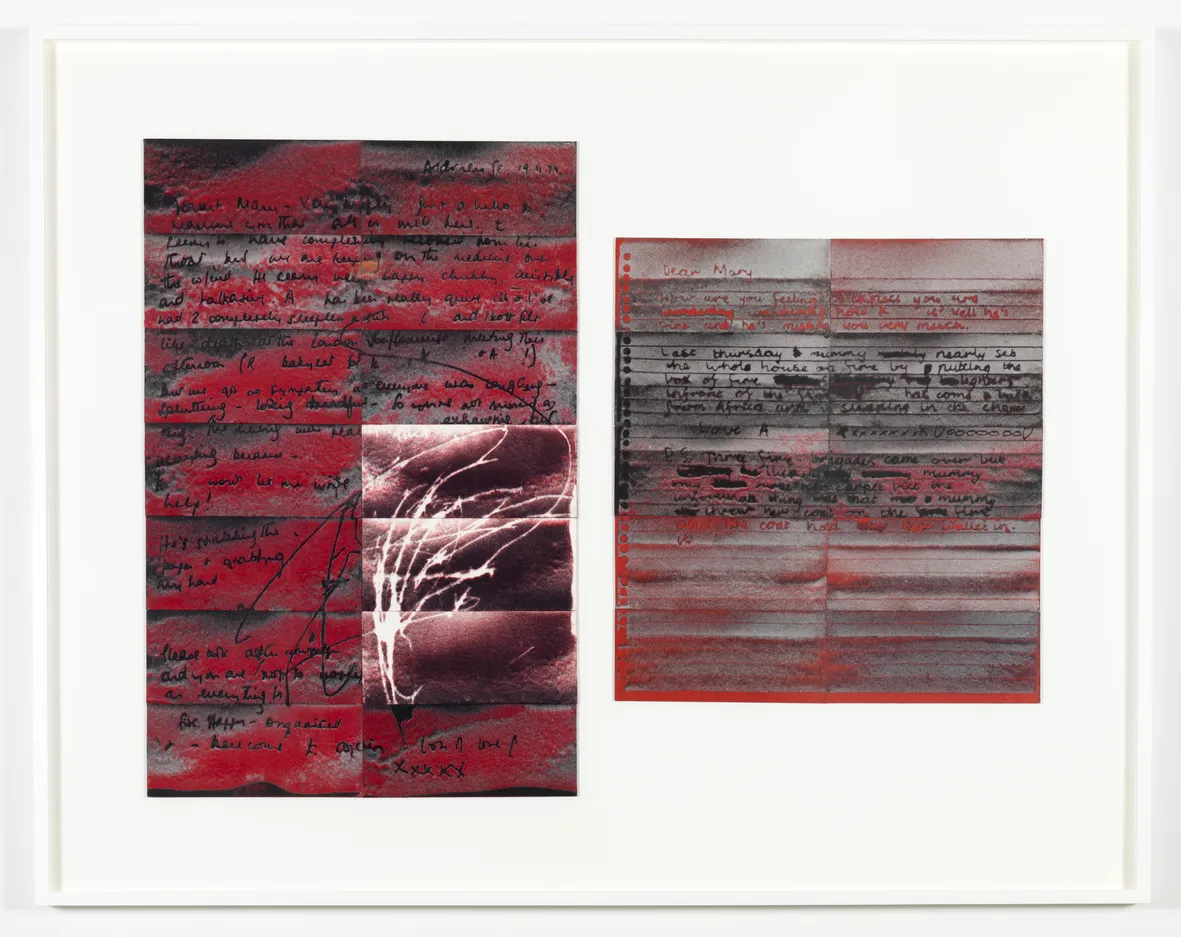 Mary Kelly, London,1974, 2017 compressed, lint, framed