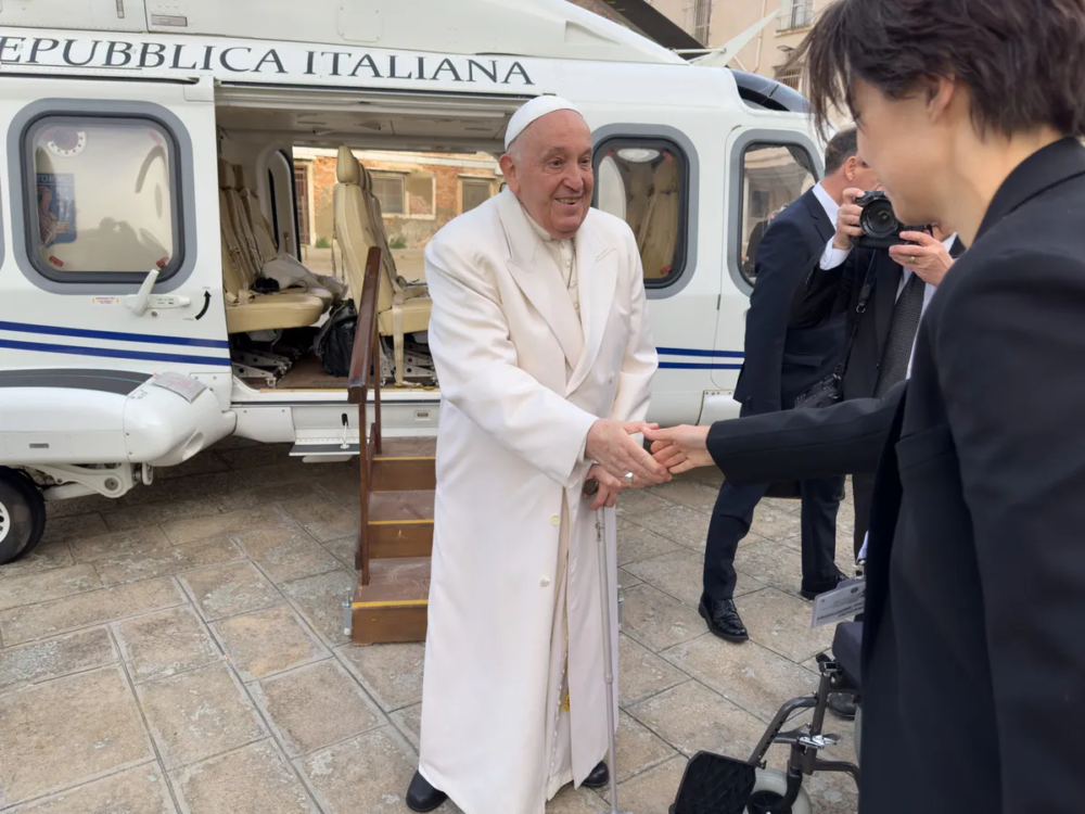 Pope Francis in Venice, 2024 © Juergen Teller, All rights Reserved
