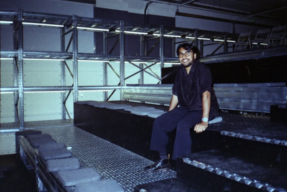 Vignesh Sundaresan seated inside the Padimai studio
