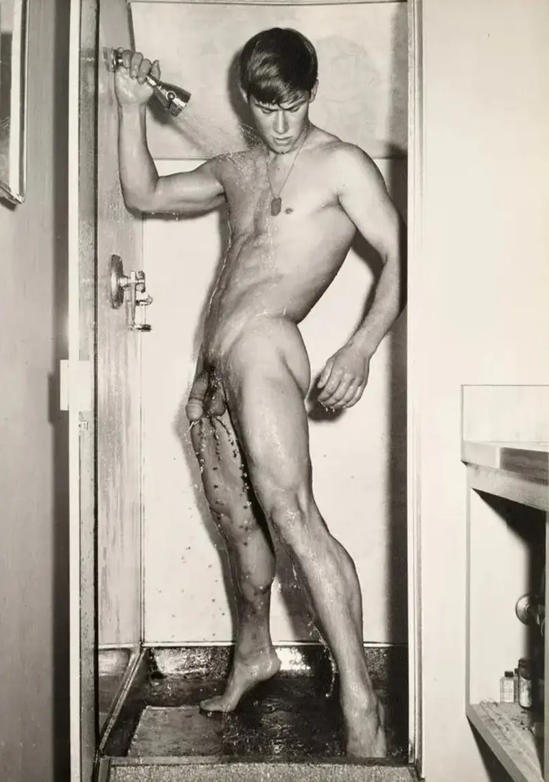 Bruce of LA (Bruce Bellas), Nude guy having a shower