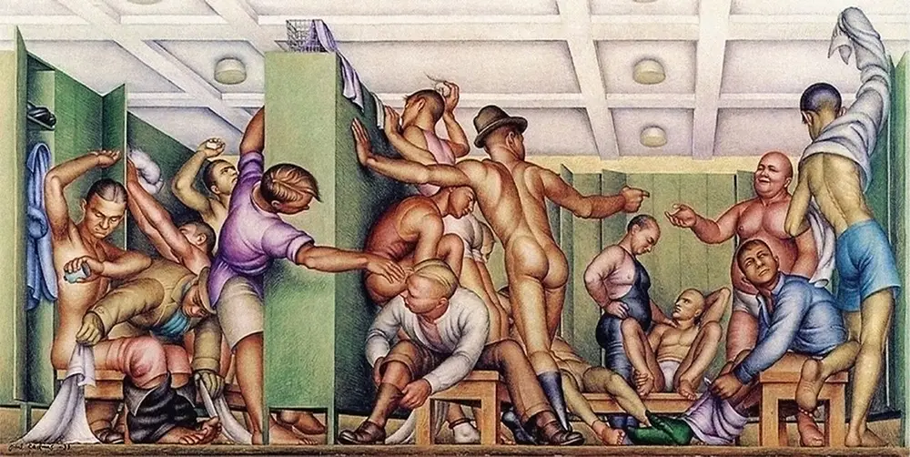 Paul Cadmus, YMCA Locker Room, 1933