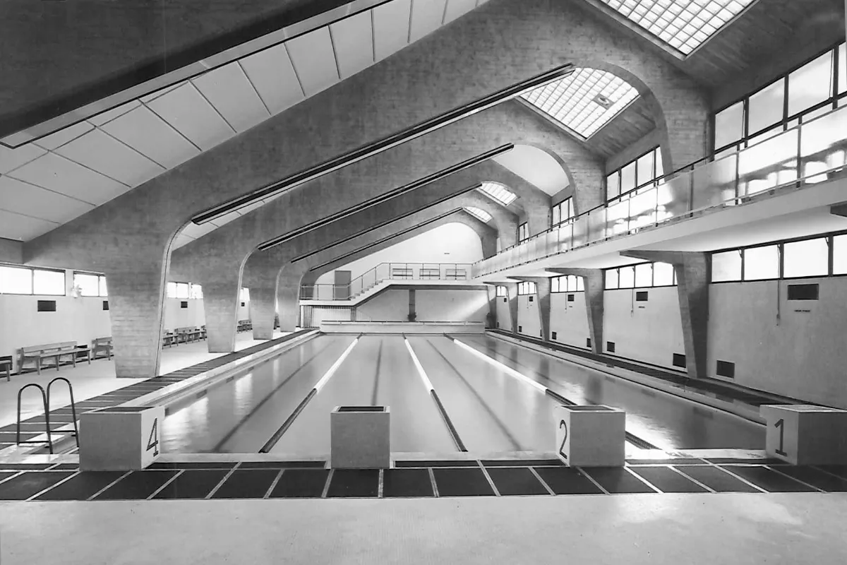 Stadio Flaminio, Roma, piscina coperta, 1960. Courtesy PLN Project, Bruxelles