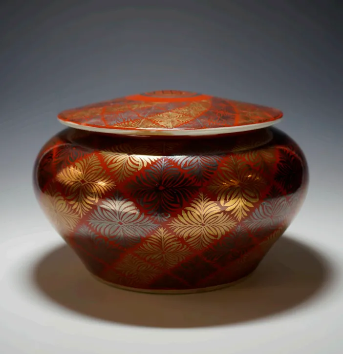 Tomimoto Kenkich vase, Japanese Living Treasure
