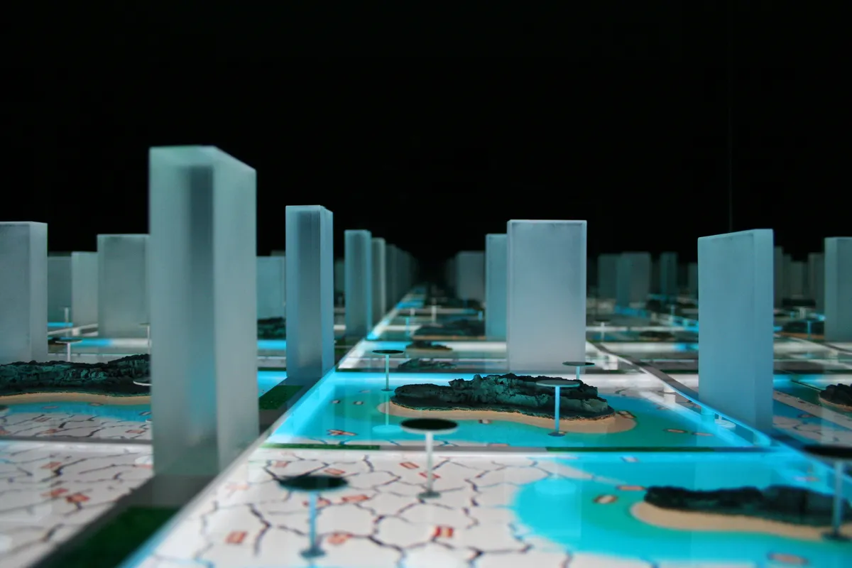 2008_Modello urbanizzazione umida_Foto Studio Branzi