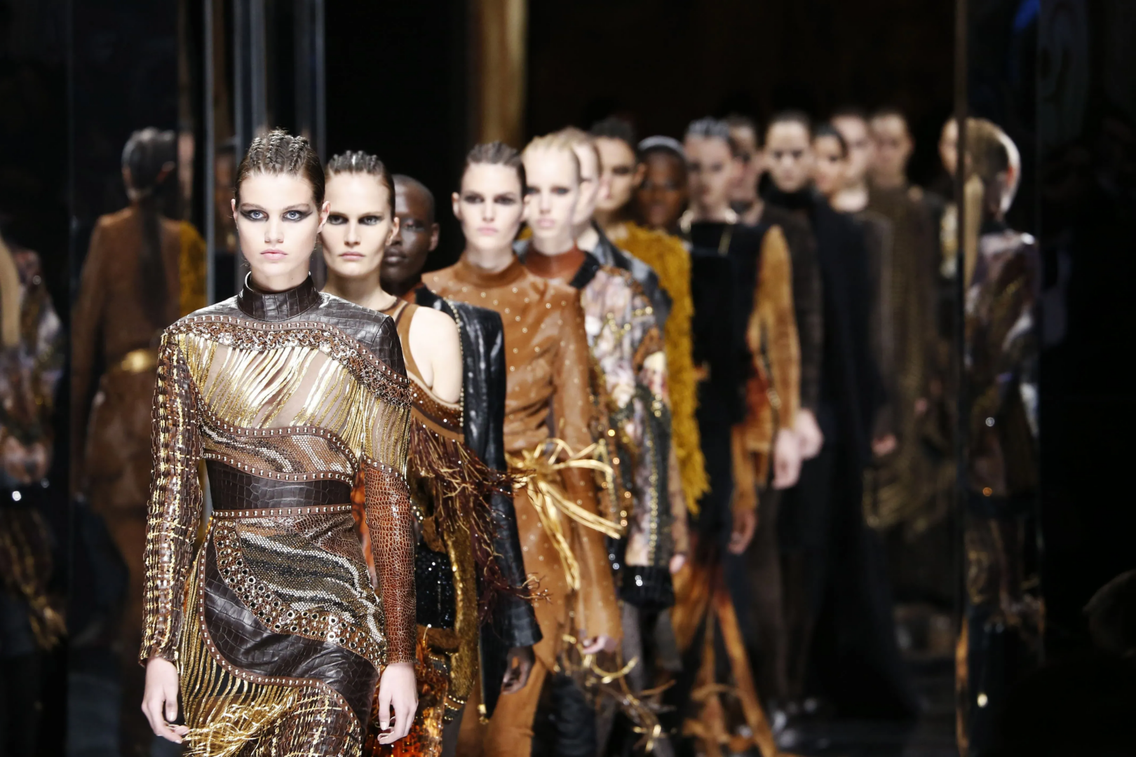 AW17 finale at Balmain under the creative direction of Olivier Rousteing