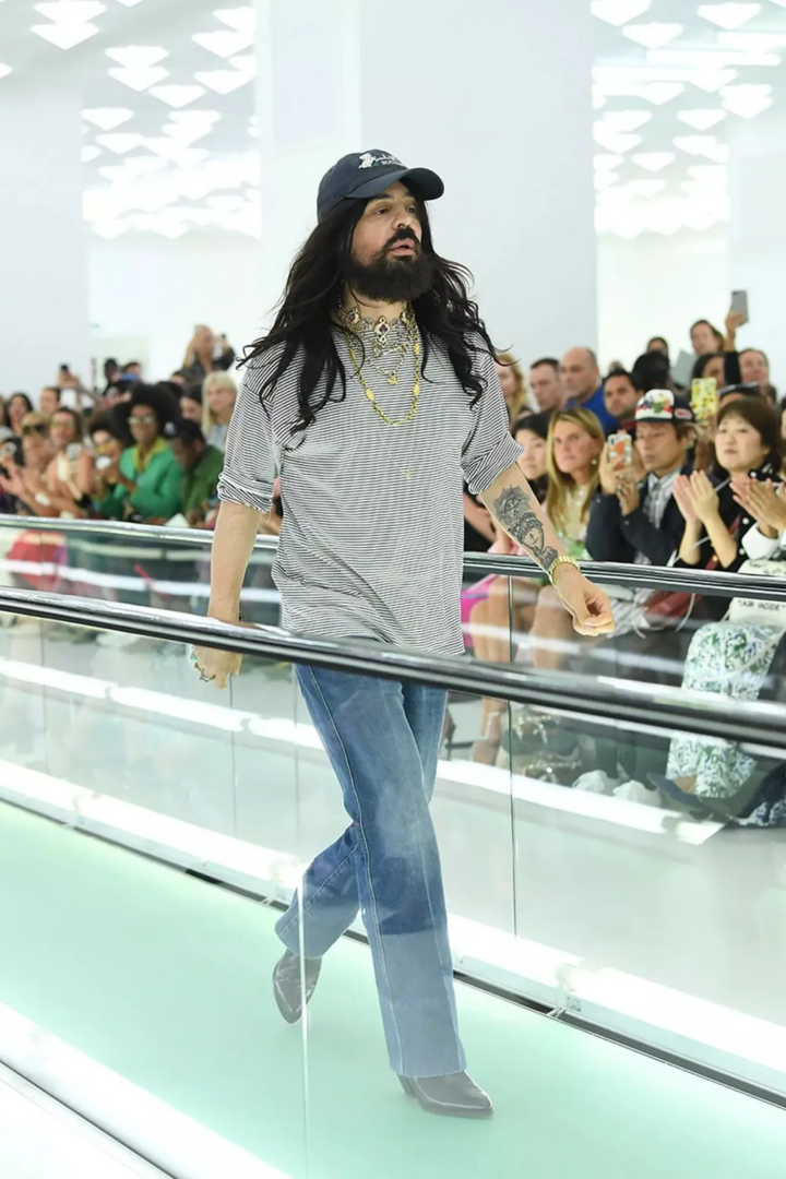 Alessandro Michele during Gucci show