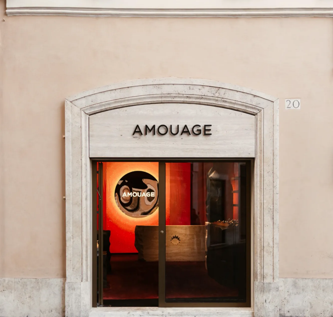 Amouage's first Italian boutique in Rome, in partnership with Olfattorio Bar à Parfums