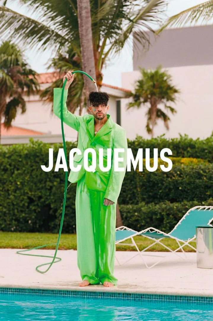 LE SPLASH Jacquemus campaign featuring Bad Bunny