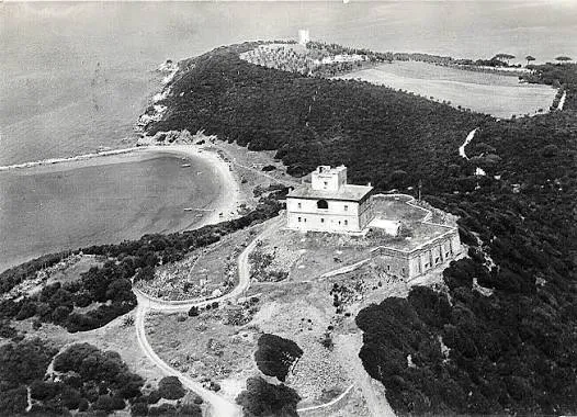 Punta Ala, foto aerea anni Cinquanta