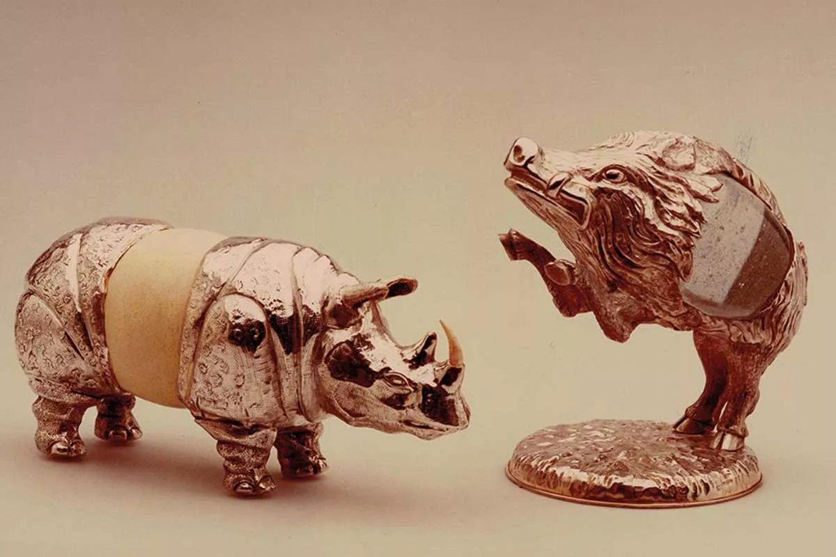 Rinoceronte e cinghiale, della collezione Animali