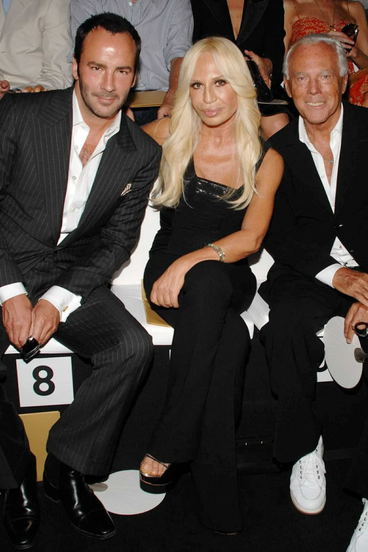 Tom Ford, Donatella Versace and Giorgio Armani