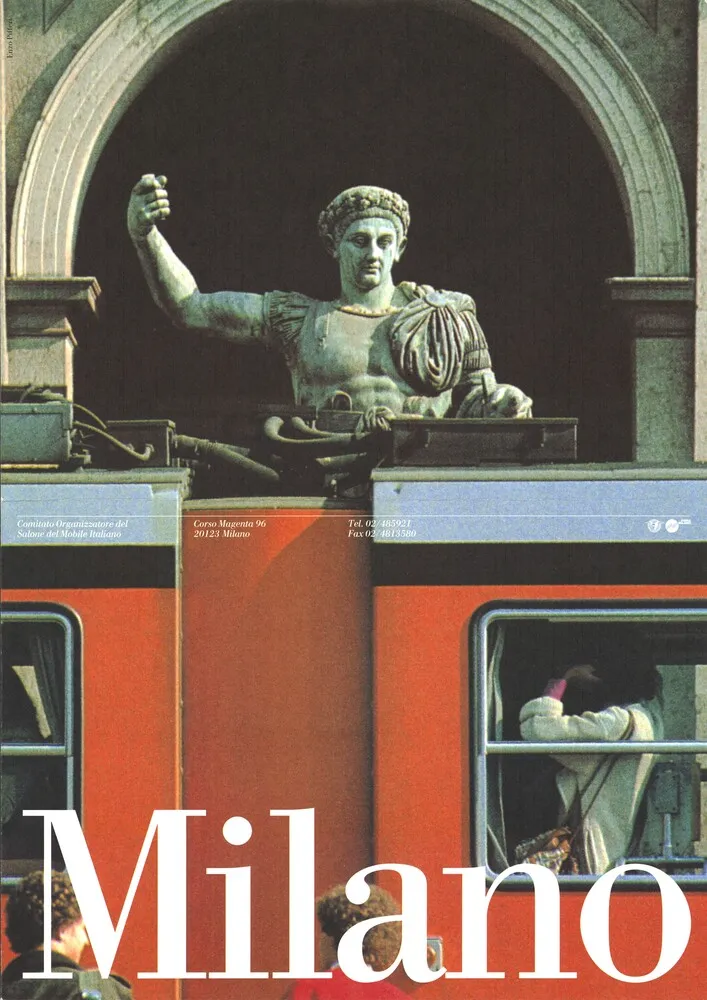 Vignelli, Vignelli Associates. “Milano” brochure cover for COSMIT. 1994. Courtesy Vignelli Center for Design Studies
