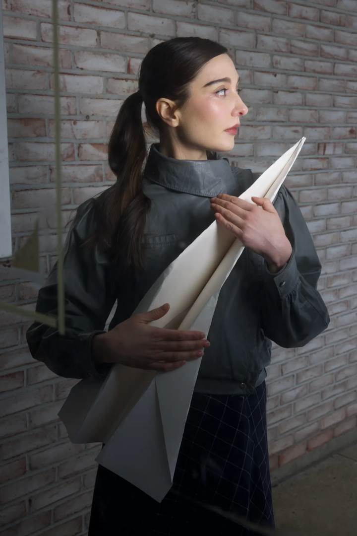 Amalia Ulman wears skirt Miguel Androver @TheGrotesque Archive, jacket talent_s own. Photography Chessa Subbiondo