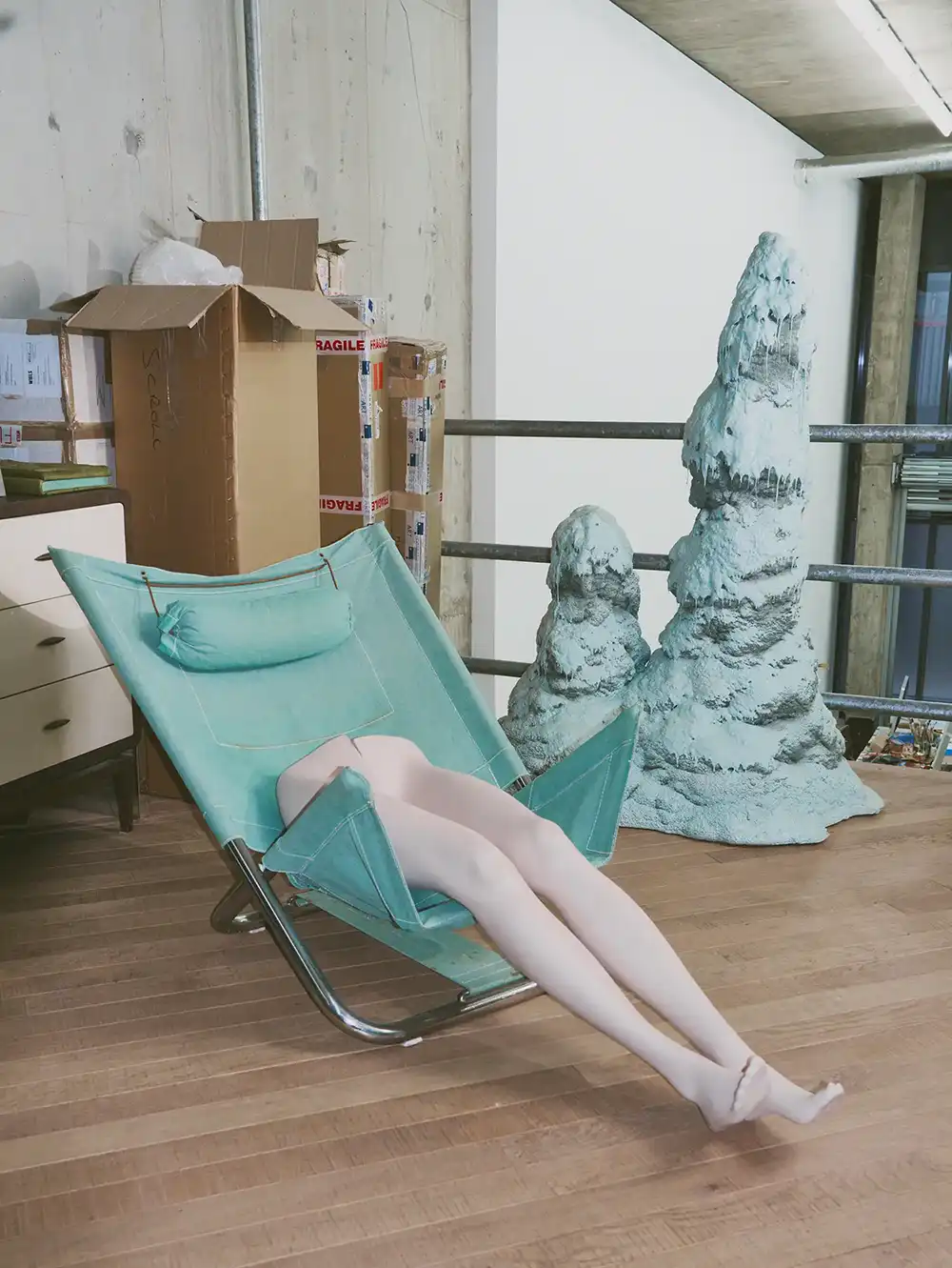 From Goshka Macuga Studio in London, photography Sandra Seaton