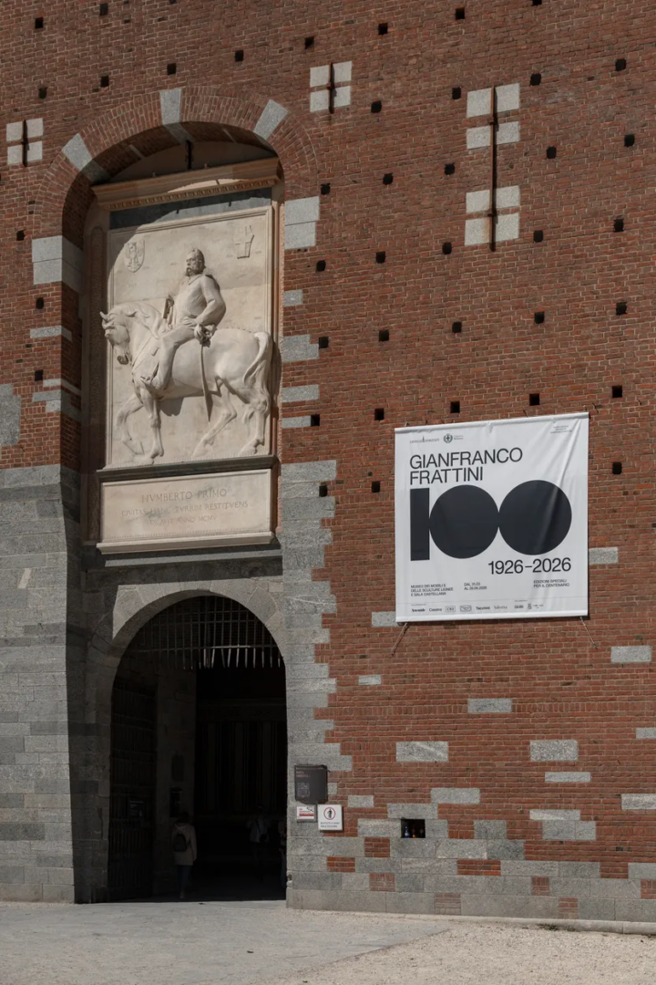 Gianfranco Frattini 1926-2026. Castello Sforzesco Milano. Foto Francesco Merlini