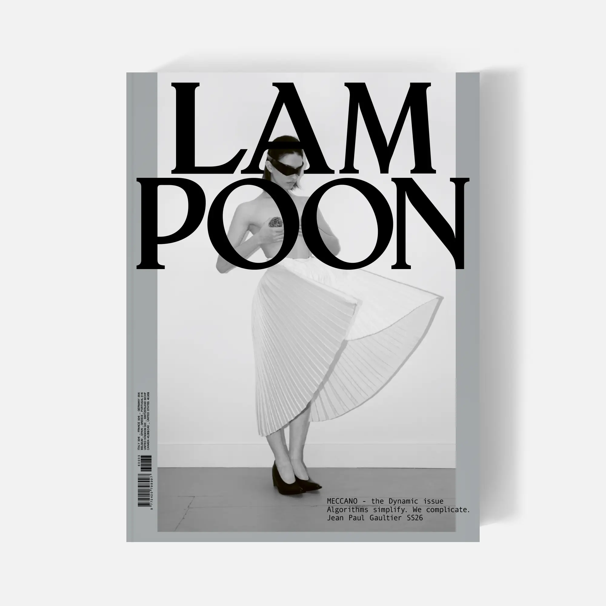 Lampoon Meccano the Dynamic issue L3301 - Cover_001_Jean-Paul-Gaultier_SS26