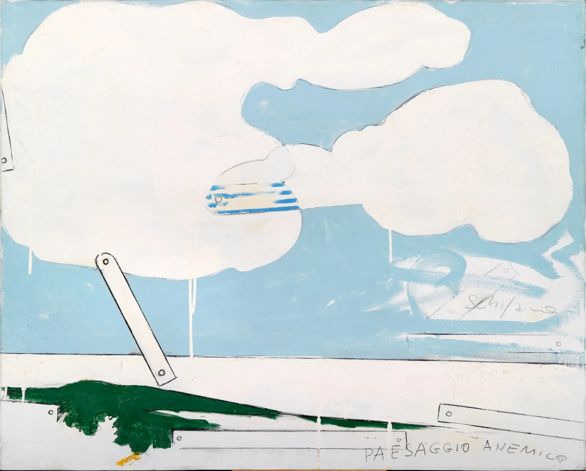 Mario Schifano, Paesaggio anemico, 1962