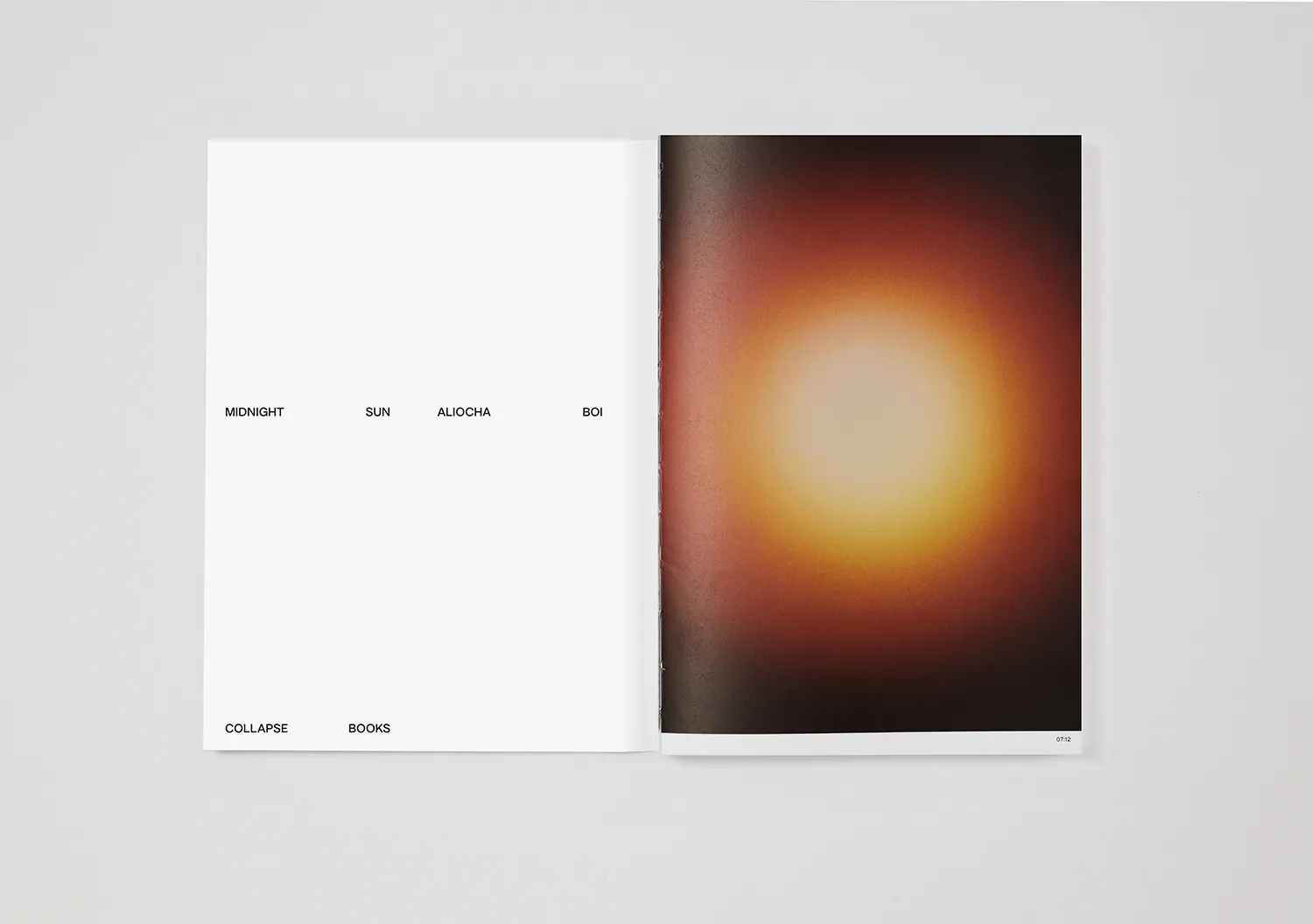 Aliocha Boi, Midnight Sun. COLLAPSE BOOKS, 2025