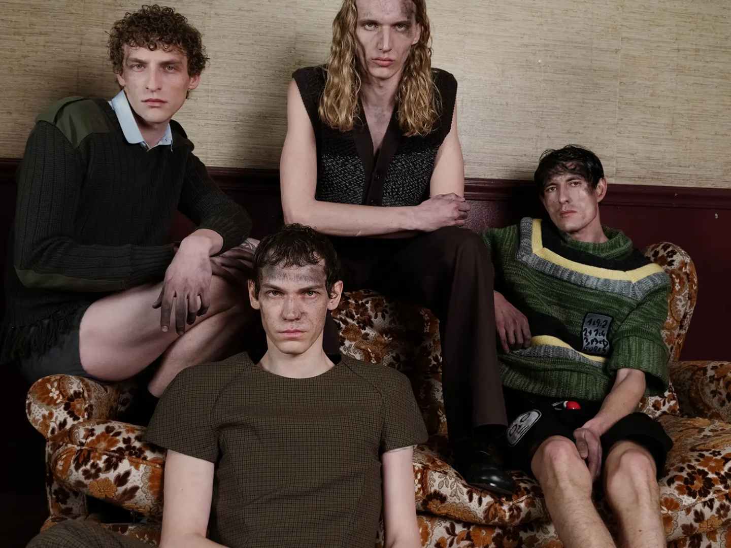 From left, full look Prada_ top Dries Van Noten – full look Hermès, full look Gardouch. Photography Alex Blonde, styling Andrea Colace