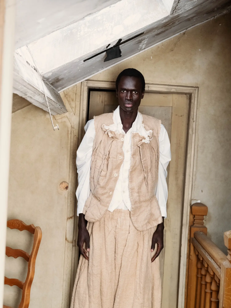 Full look Comme des Garçons. Photography Alex Blonde, styling Andrea Colace