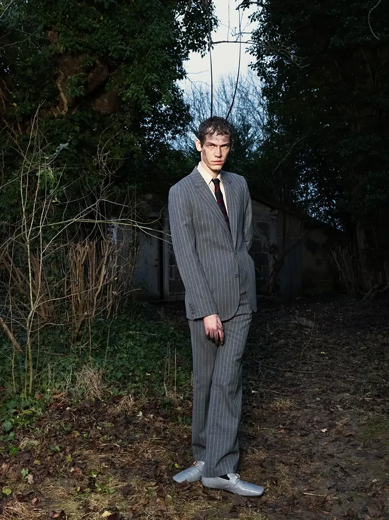 Full look Valentino, headpiece Jenny Beattie Millinery. Photography Alex Blonde, styling Andrea Colace