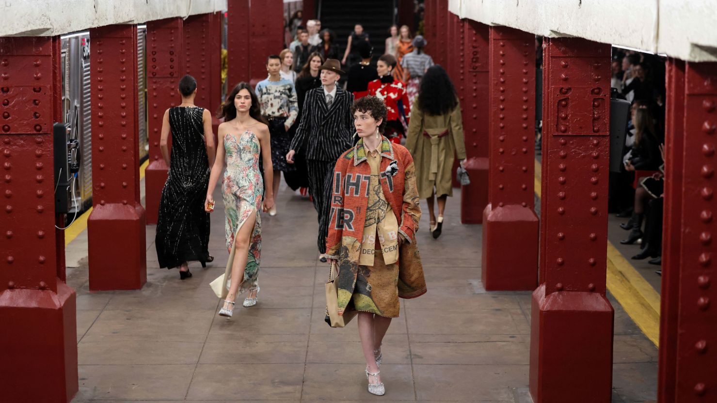 Métiers d_art 2026 collection Chanel show in NY subway